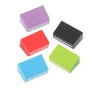WHAMVOX 5pcs Mixer Slider Fader Caps Replacement Set 4mm Inner Hole Fader Knobs for Console, Dj Mixer, Black, Red, Purple, Blue, and Green-white Colors