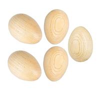 WHAMVOX 5pcs Musical Egg Percussion Toys for Boy Girl Wooden Maracas Safe Solid Wood Instruments for Visual and Auditory Development for Music Learning and Playtime