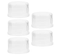 WHAMVOX 5pcs Reusable Plastic Shaker Lid Caps for Shaker Bottles and Cups, Multifunctional Use with Anti-Splash Design, for Travel and On-the-go Use