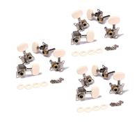WHAMVOX 6pairs Tuning Pegs for Ukulele and Strings Classical Guitar Machine Engraved Design Easy to Tune for Musicians and Beginners