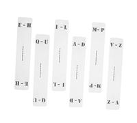 WHAMVOX 6pcs Acrylic Record Dividers Cd Divider Cards Alphabet Labels Vertical Index Cards for Shelf Storage and Quick Cd Classification