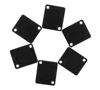 WHAMVOX 6pcs Audio Connector Modules Rack Mount Cover Zinc Metal Panel Dust Protection Plates with Universal Compatibility Easy Installation for Audio Racks