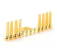 WHAMVOX 6pcs Brass Guitar Bridge Pins Guitar String Studs Set for Acoustic Folk Guitars Enhanced Sweep Picking Volume