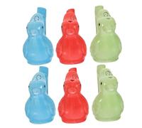 WHAMVOX 6pcs Ceramic Bird Whistles Colorful Animal Water Whistle for Bath Party Favors Birthday Musical Noisemakers Random Color