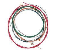WHAMVOX 6pcs Classical Guitar String Set Steel Replacement Strings for Acoustic Electric Guitar Colorful Design