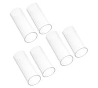 WHAMVOX 6pcs Clear Glass Guitar Slides Finger Slider for Electric Bass Acoustic Lightweight Ergonomic Finger Covers for Travel Practice Stage Performance with Anti-slip Design