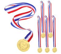 WHAMVOX 6Pcs Creative Medal for School Sports Day Awards Contest Reward Medals with Ribbon Celebratory Achievement Recognition for Events