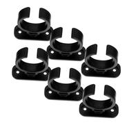 WHAMVOX 6pcs Desktop Microphone Stand Base Multipurpose Mic Mount Clamp Holder for Tabletop Use Shockproof Design for Wired Wireless Microphones