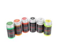 WHAMVOX 6pcs Fishing Fluorescent Paints Oil Paint for Fishing Floats Scratch Repair Orange Yellow Black White Green and Orange Yellow for Angling Supplies