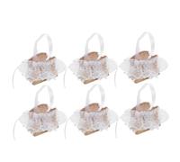 WHAMVOX 6pcs Lace Candy Boxes Elegant Wedding Favor Containers with Unique Decorative Elements Multi Functional Party Boxes for Birthdays Festive Events More