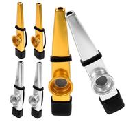 WHAMVOX 6pcs Metal Kazoos for Boys and Girls Adults Musical Instruments for Guitar Ukulele Violin Piano Keyboard Slide Whistle