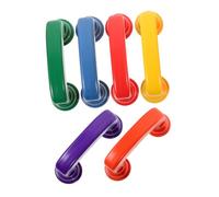 WHAMVOX 6pcs Plastic Reading Phones for Speech Therapy Bright Colors Whispering Feedback Phones for Classroom Learning Washable Pretend Play Tool to Pronunciation and Communication Skills