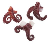 WHAMVOX 6pcs Realistic Octopus Tentacles Set - Artificial Seafood Model with Raw, Grilled, and Curved Tentacles for Kitchen Play, Bbq Party Decor, and Pretend Sea Animal Collection