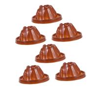 WHAMVOX 6pcs Volcano Model Shell Base for DIY Scientific Volcano Eruption Experiments Small Science Prop Kit for Educational Lab Projects and Learning