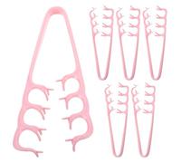 WHAMVOX 6pcs Wide Tooth Texture Comb for Hair and Bangs, Portable Plastic Styling Tool with Fluffy Texture for Instant Bangs Fix, Suitable for Daily Office and Travel Use