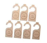WHAMVOX 7Pcs Wooden Newborn Wardrobe Dividers Nursery Closet Organizer Smooth Closet Hangers Practical Clothes Separators for Storage