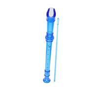 WHAMVOX 8-hole Blue Resin Kids Soprano Recorder Clarinet for Beginners, Student Practice Wind Instrument Educational Toy Suitable for Boys and Girls