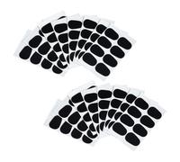 WHAMVOX 8 Sheets Oval Mouthpiece Patch 0.8mm Thin Self Adhesive Anti Slip Pads for Alto Tenor Soprano Saxophone and Clarinet Mouthpiece Cushion Durable Rubber Protector