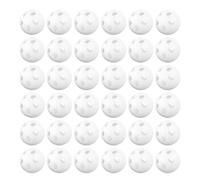 WHAMVOX 80pcs White Plastic Rattle Inserts for Lightweight Noise Maker Balls for Crochet and Stuffed Animals Auditory Stimulation Sensory Development Replacement Inserts
