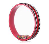 WHAMVOX 8Inch Wave Ocean Drum Boys and Girls Musical Instrument with Wooden Frame Metal Beads Easy to Use Long Lifespan Gentle Sea Sound Percussion Drum for Music Lovers Professionals