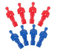WHAMVOX 8pcs Foosball Figures Replacement for Table Football Machine, Plastic Foosball Player Statues Arms, Red and Blue Mini Soccer Game Accessories for Football Table