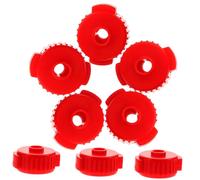 WHAMVOX 8pcs Quick Release Cymbal Nuts for Drum Kits Fast Installation and Removal Red Drum Parts Fixing Nuts Cymbal Mounting Accessories for Drummers