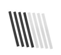 WHAMVOX 8pcs Rubber Dustpan Edge Replacement Strips Flexible Antislip Repair Strips for Garbage Shovel Home Cleaning Rubber Closing Edges Compatible with Various Dustpans