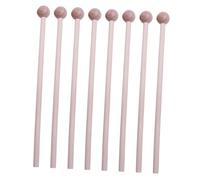 WHAMVOX 8pcs Wooden Drum Mallets Set, Percussion Sticks for Xylophone and Glockenspiel, Natural Wood Music Mallets for Amateur and Professional Use, Suitable for Percussion Instruments