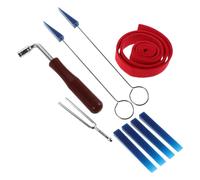 WHAMVOX 9pcs Piano Tuner Tool Set Professional Piano Tuning Tool Kit Includes Tuning Hammer Spanner and Key and Repair