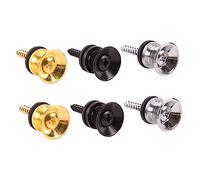 WHAMVOX 9pcs Strap Buckle Guitar Strap Lock Locking Tuners Non-slip Acoustic Guitar Pegs Bass Lock Fixing