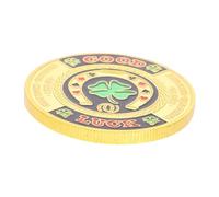 WHAMVOX Abs Copper Poker Card Protector Coin for Hold Collectible Poker with Intricate Design and Luck Symbol Gift