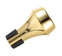 WHAMVOX Abs Trumpet Practice Mute Compact Trumpet Instrument Mute Accessory with Elegant Design Golden and Easy to Carry and Maintains Sound Quality for Practicing at Home