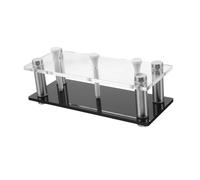 WHAMVOX Acrylic Golf Ball Display Holder for Balls Stable Slip-resistant Organizer for Signed Baseballs with Transparent Design and Black Base