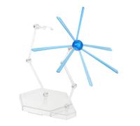 WHAMVOX Adjustable Action Figure Display Stand with Special Effects for Articulated Models Sturdy Base Holder for Dynamic Posing and Realistic Scene Showcases Blue Model Figure Organizer