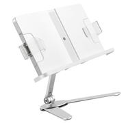 WHAMVOX Adjustable Book Stand Multi-Functional Reading Holder for Reading with Aluminium Alloy and Abs Materials Compact and Comfortable Design Suitable for Classroom and Desktop Use