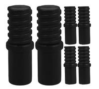 WHAMVOX Adjustable Metal Pole with Secure Connection 6pcs with Threaded End and Squeegee Extension Pole Adapter Set, Plastic Material and Mop for Broom for Versatile Cleaning Tools