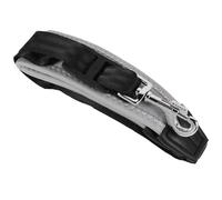 WHAMVOX Adjustable Saxophone Neck Strap with Sturdy Zinc Alloy Hook Foldable Sax Belt for Alto Tenor Soprano Sax Comfortable Breathable Gray Harness for Musicians