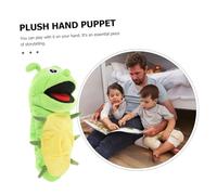 WHAMVOX Adorable Plush Caterpillar Hand Puppet for Interactive Storytelling Soft Cartoon Insect with Movable Mouth Engaging Role Play for Imagination and Hand Eye Coordination