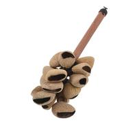 WHAMVOX African Shaker Maracas Wooden Handle Percussion Instrument Plant Fruit Material Clear Vibrant Sound for Ethnic Dance Music Performances and Live Events