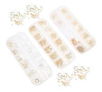 WHAMVOX Alloy Resin Fillers DIY Supply for Resin Jewelry Making 3 Boxes Filling Accessories for Dangle and Beaded Creations