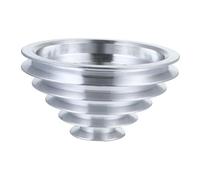 WHAMVOX Aluminum A Type Pagoda Pulley Wheel for Timing Belt Construction Multipurpose Belt Drive Suitable for Motor Shaft Silver