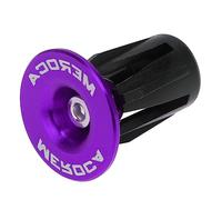 WHAMVOX Aluminum Alloy Bike Handlebar End Plugs M4x34mm Grip Handle Plug Suitable for 22-24mm Handlebars Purple Mountain Bike Accessories