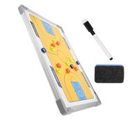 WHAMVOX Aluminum Alloy Hanging Basketball Instructional Board with Sandtextured Surface for Coaches Smooth Erasable Basketball Training Equipment Strategy Draft Board for Teaching and Game