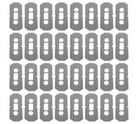 WHAMVOX Anti-slip Friction Pads Microtextured Traction Discs Black 50pcs Plastic with Burrfree Edges , Sturdy Replacement Mat for Cassette Tape and Reel for Vintage Cassette Recorders