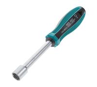 WHAMVOX Anti-Slip Socket Driver with Hollow Shaft Nut Driver for Long Bolt Repair Hex Socket Wrench with Rubber Handle Mechanical Hardware Tool