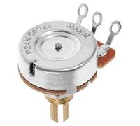 WHAMVOX Audio Taper Potentiometer Long Split Shaft Teeth Replacement Pot for Electric Guitar and Bass Precise Volume Control Variable Resistor for Repair and Maintenance