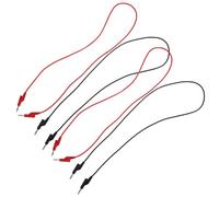 WHAMVOX Banana Plug Test Leads Electrical Testing Digital Multimeters and 4pcs Test Leads 4mm Pure Copper Pvc 1m/3.3ft Stackable Banana Plug Jumper Wires Teaching Environments