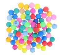 WHAMVOX Bingo Balls 100Pcs Small 4Cm Numbered Plastic Balls 1-100 in Dynamic Colors for Home Entertainment School Activities and Raffle Draws