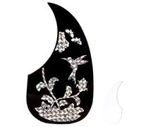 WHAMVOX Black Butterfly Pvc Material for Acoustic Guitar Guitar Pickguard Lightweight and Anti-scratch Protective Decorative Pickguard, Convenient to Use for Music Instrument