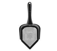WHAMVOX Black Plastic Cat Litter Scoop with Lozenge Shape Safe and Easy to Use for Cleaning the Litter Box Sturdy Pet Poop Shovel for Cats
